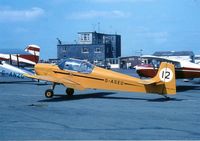 G-ASEU @ EGFH - Condor carrying race # 12 attending the air show at Swansea Airport on 10th June 1967. - by Roger Winser