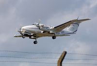 G-WVIP @ EGFH - Over the fence. Capital Air Charter's Super King Air departing. - by Roger Winser