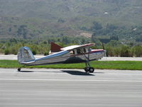 N4179N @ SZP - 1947 Cessna 140, Continental C85 85 Hp, landing roll Rwy 22 - by Doug Robertson