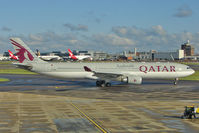 A7-AEB @ EGLL - Qatar A330 at Heathrow - by Terry Fletcher