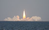 OV-103 - Space Shuttle Discovery taken across the Indian River from Titusville - by Daniel Compton