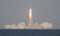 OV-103 - Space Shuttle Discovery taken from Titusville - by Florida Metal