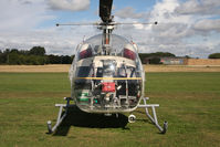 G-BFYI @ EGBR - Westland 47G-3B-1 at Breighton Airfield's Helicopter Fly-In, September 2011. - by Malcolm Clarke