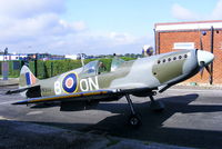 G-CCJL @ EGCB - replica Spitfire based at Barton - by Chris Hall