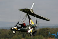 G-CDOM @ EGCB - resident flexwing departing from Barton - by Chris Hall