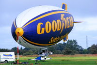 G-HLEL @ EGCB - Goodyear Airship at Barton - by Chris Hall