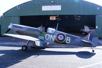G-CCJL @ EGCB - replica Spitfire based at Barton - by Chris Hall