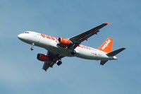 G-EZUD @ EGCC - easyjet Airbus G-EZUD on approach to Manchester Airport - by David Burrell