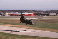 66-19136 @ KDPA - Departing runway 22 past the control tower - by Glenn E. Chatfield
