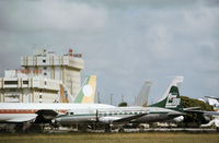 N829TA @ MIA - Convair 440 of Líneas Aéreas de Guinea Ecuatorial as seen at Miami in November 1979. - by Peter Nicholson