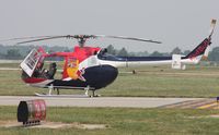 N133EH @ DAY - Red Bull chopper - by Florida Metal