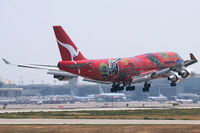 VH-OEJ @ DFW - Wunala Dreaming - Qantas 747 arriving at DFW Airport