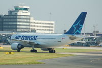 C-GTSK @ EGCC - Air Transat Airbus A310 Taxiing at Manchester Airport - by David Burrell