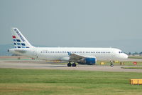 LX-STB @ EGCC - Strategic Airbus A319 Taxiing at Manchester Airport - by David Burrell