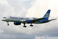 G-TCBC @ EGCC - Thomas Cook B757 with Egypt, where it all begins colour scheme - by Chris Hall