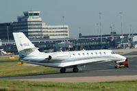 M-ISLE @ EGCC - Cessna 680 Citation Sovereign - by David Burrell