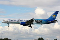 G-TCBC @ EGCC - Thomas Cook B757 with Egypt, where it all begins colour scheme - by Chris Hall