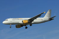 EC-LLJ @ EGLL - Vueling Air's 2011 Airbus A320-214, c/n: 4661 about to Land at Heathrow - by Terry Fletcher