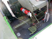 N354X @ SZP - 1957 Cessna L-19E BIRD DOG, Continental O-470-11B 213 Hp, rear seat stowed rudder pedals and fire bottle - by Doug Robertson