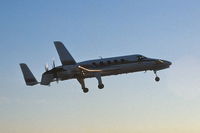 N80KM @ KDPA - Beech Starship taking off at sunset.  K-Mart's plane
