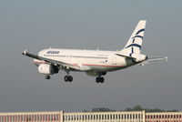 SX-DVS @ EBBR - Flight A3 620 is desceding to RWY 25L - by Daniel Vanderauwera