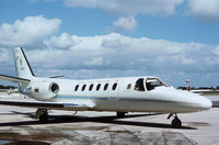 0002 @ PBI - Venezuelan Air Force Citation II as seen at Palm Beach in November 1979. - by Peter Nicholson