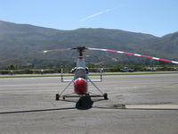 N6134S @ SZP - 1965 Air & Space Mfg. Inc. 18A jump start autogyro, Lycoming O&VO-360 180 Hp pusher - by Doug Robertson