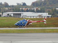 N206BH @ KTRI - Bell 206B Helicopter practicing landings at Tri-Cities Airport (KTRI) in Blountville, TN on October 12, 2011. - by Davo87