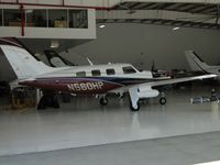 N560HP @ SEE - In a hanger and being worked on - by Helicopterfriend