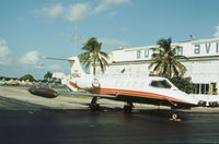 N20MJ @ PBI - Learjet 25D as seen at West Palm Beach in November 1979. - by Peter Nicholson