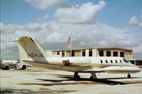 N24JK @ PBI - Learjet 25D as seen at West Palm Beach in November 1979. - by Peter Nicholson