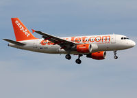 G-EZAB @ LEBL - Landing rwy 25R - by Shunn311