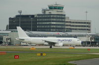 SX-BTP @ EGCC - Skywings Airbus A320-231  taxiing - by David Burrell