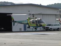 N950LA @ POC - Settling down on pad #5 - by Helicopterfriend