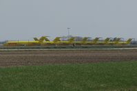 N974AX @ KILN - Leading a line of stored Nines at KILN