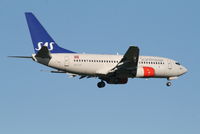 LN-TUA @ EBBR - Flight SK4743 is descending to RWY 02 - by Daniel Vanderauwera