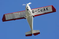 G-CEAK @ NONE - Barton based Ikarus over Oulton Park race course - by Chris Hall