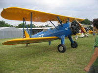 N5635V @ 2TE2 - At Flying Oaks Tx Prepping for Stearman Memorial Day Fly Over in Fort Worth