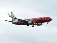 VH-VUA @ YMML - Boeing 737 VH-VUA approaching rwy 27 at Tullamarine - by red750