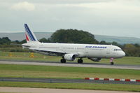 F-GTAK @ EGCC - Aar France Airbus A321-211 Landing Manchester. - by David Burrell