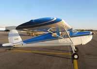 N76286 @ KAXN - Cessna 140 on the line.