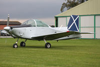 G-ATJC @ X5FB - Victa Airtourer at Fishburn Airfield, September 2011. - by Malcolm Clarke