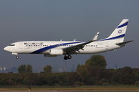 4X-EKH @ EDDL - EL AL Israel Airlines, Boeing 737-85P (WL), CN: 35485/2871, Name: Yarden - by Air-Micha