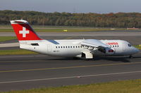 HB-IYY @ EDDL - Swissair, BAe Avro 146-RJ100, CN: E.3339, Name: Titlis 3238m - by Air-Micha