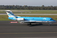 PH-KZC @ EDDL - KLM Cityhopper, Fokker F70, CN: 11566/0323 - by Air-Micha