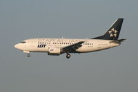SP-LKE @ EBBR - Arrival of flight LO235 to RWY 20