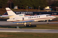 N1836S @ CLT - Stephens Investments Holding LLC 2007 Dassault Falcon 50 N1836S landing RWY 18C late in the day. - by Dean Heald