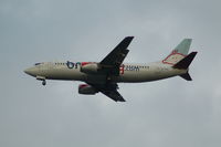 G-TOYI @ EGCC - BMI baby Boeing 737-3Q8 on approach to Manchester Airport. - by David Burrell