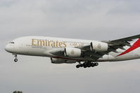 A6-EDP @ EGCC - Emirates newest A380, delivered 14-10-2011 - by Chris Hall