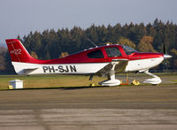 PH-SJN @ EBSP - Nice luxury aircraft at (not horizontal) parking. - by Philippe Bleus